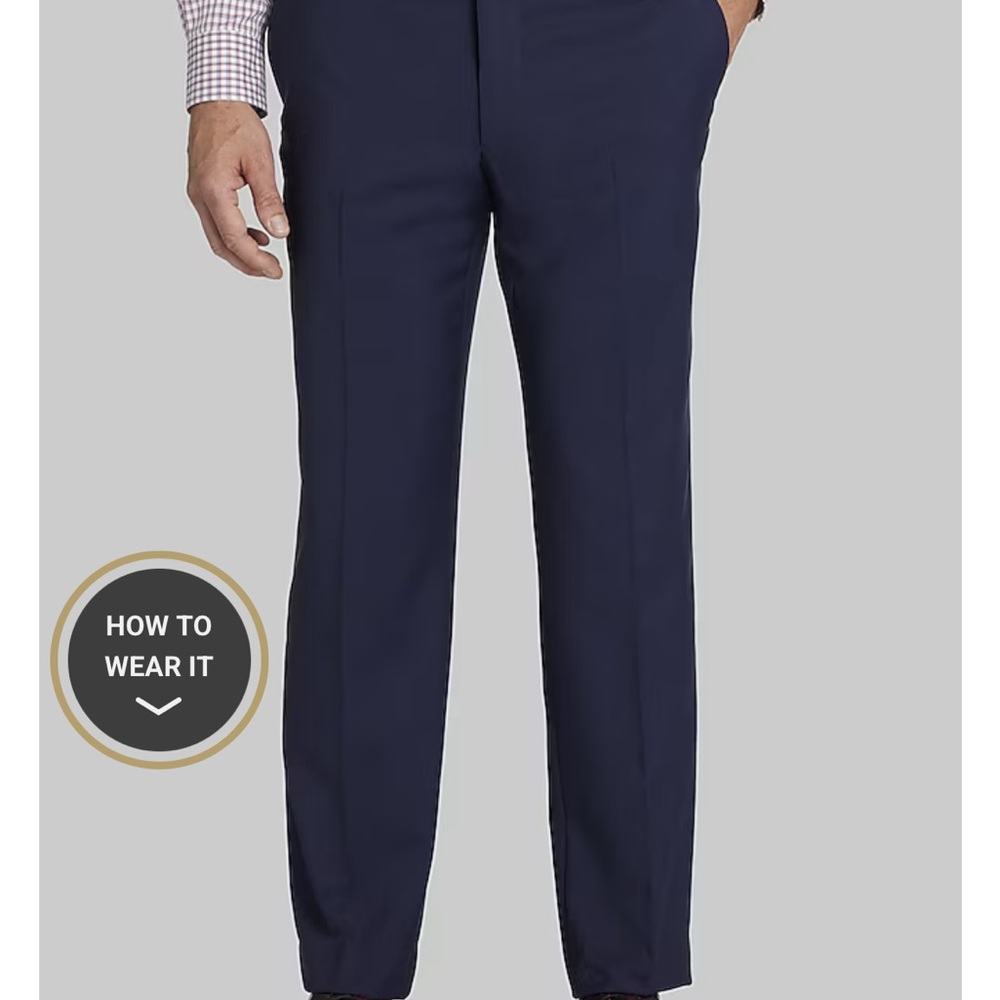 NWT Jos A Bank Traveler’s Collection Tailored Fit Wool Pant